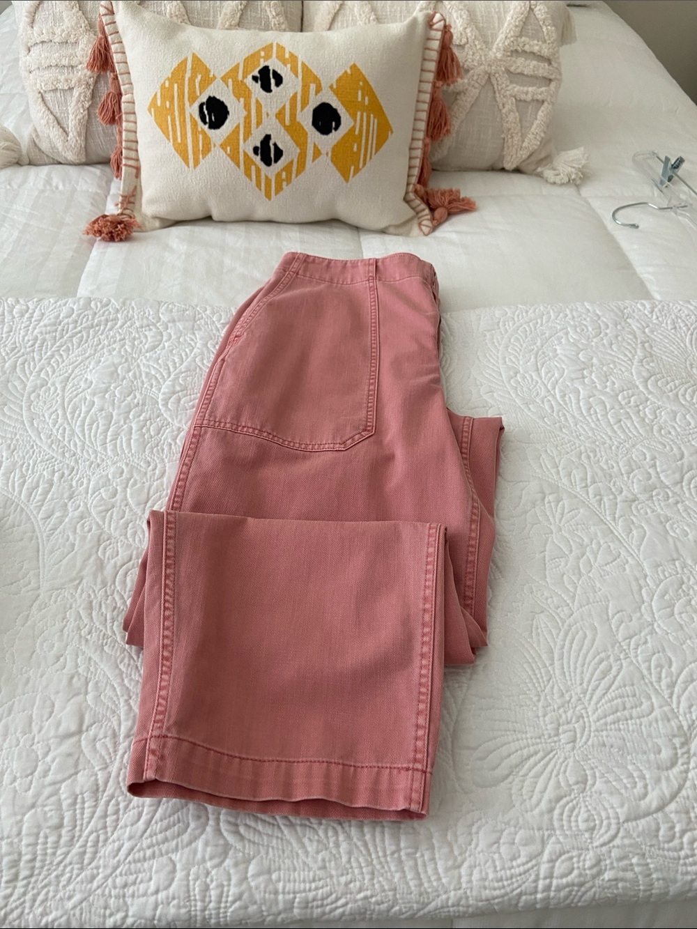 Madewell Rose Pink Straight-Leg Jeans